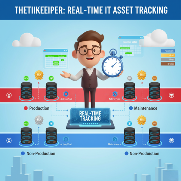 Real-time IT Asset Tracking - Production, Non-Production, and Maintenance environments